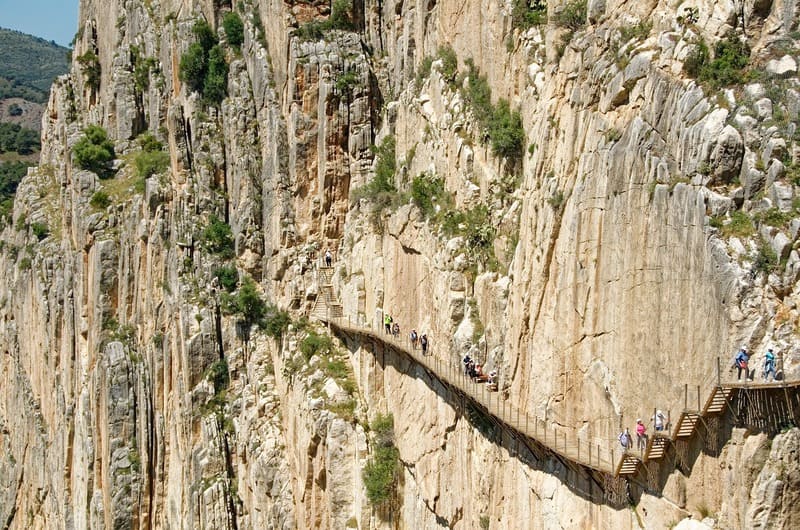 Le Caminito del Rey est aujourd'hui l'un des itinéraires de randonnée les plus passionnants d'Espagne.  